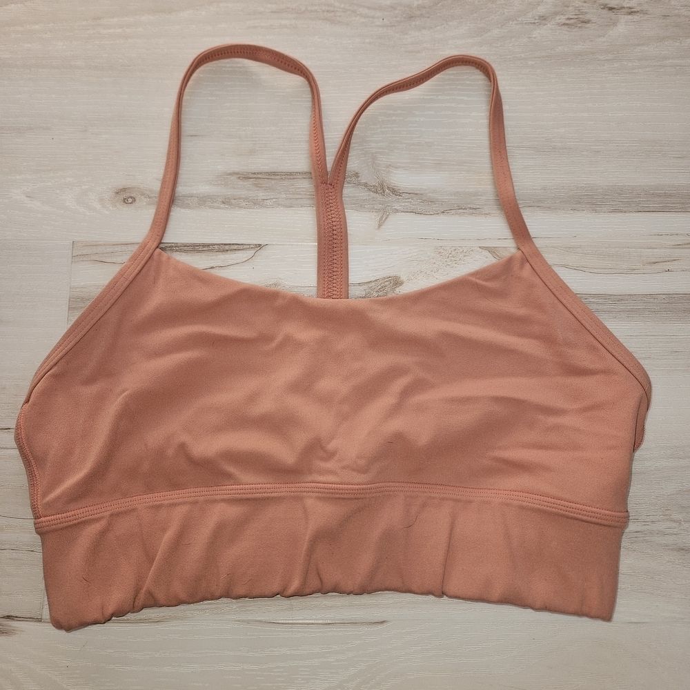 Savvi Shallow Sports Bra  Medium Racerback  Pink Low Impact